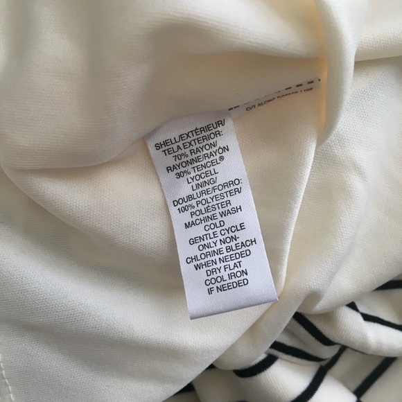 Ann Taylor LOFT Gathered Stripe Side Ruched Jersey Knit Pullover Dress ~ Large - Picture 10 of 11